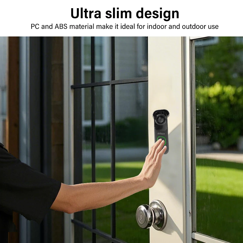 Dahua 4MP WiFi Video Intercom Ai Human&Vehicle Detection Doorbell Abnormal Sound Alarm 2K Night Vision Door Camera Wifi 6 DB41AB