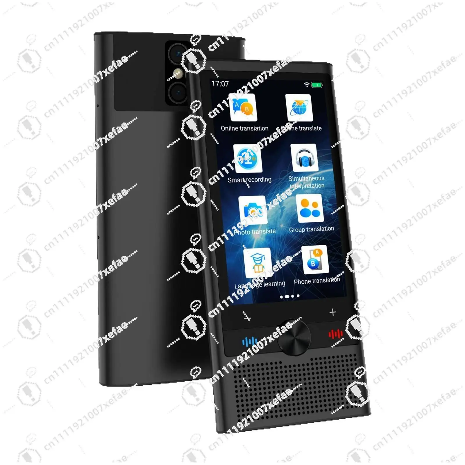 Portable and durable 148 language AI translator, real-time offline/online voice touch screen translation