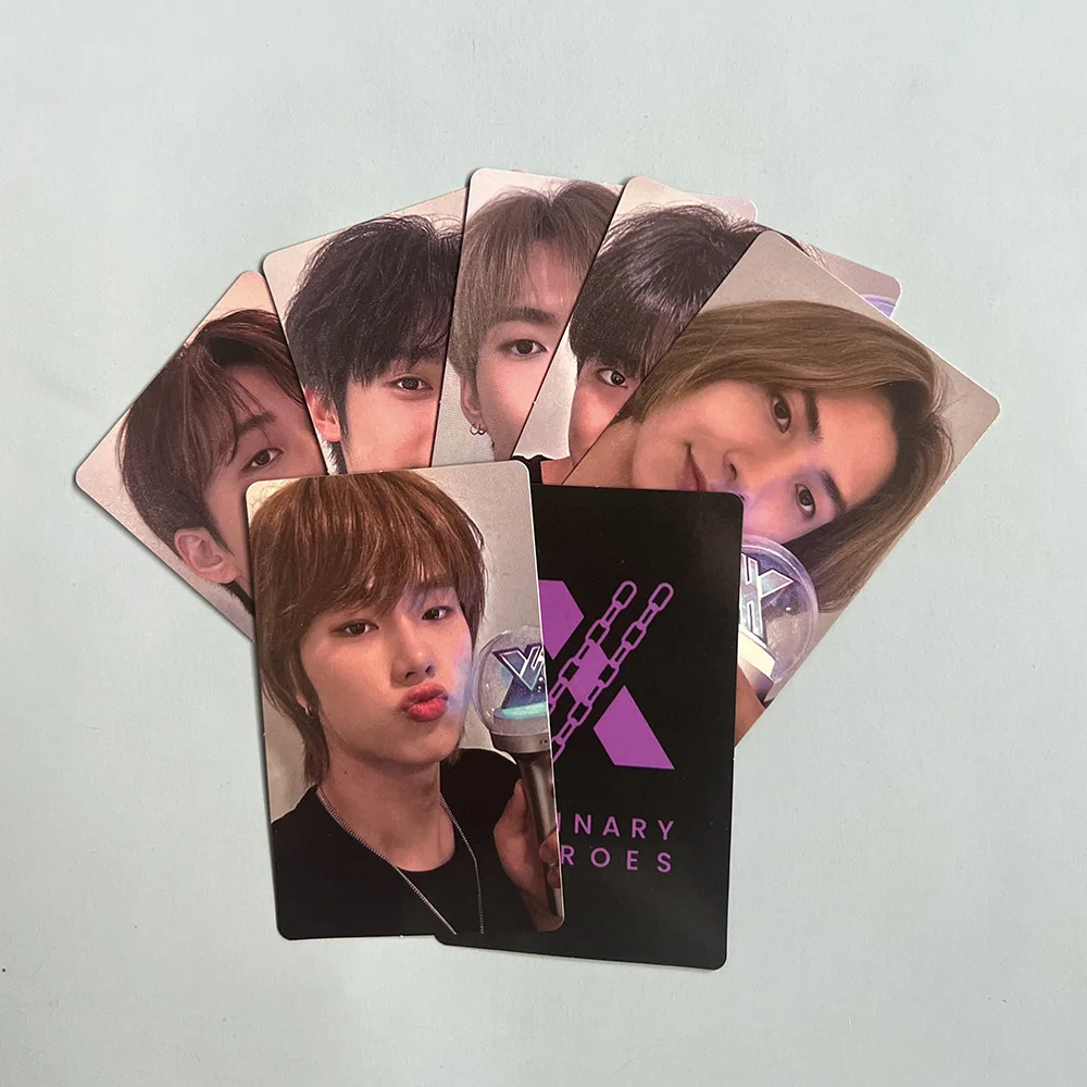 6Psc/Set KPOP Xdinary Heroes Deadlock Cartoline fotografiche di alta qualità INS Style Double Side Stampa LOMO Card Gun-Il Jungsu Fans Regali