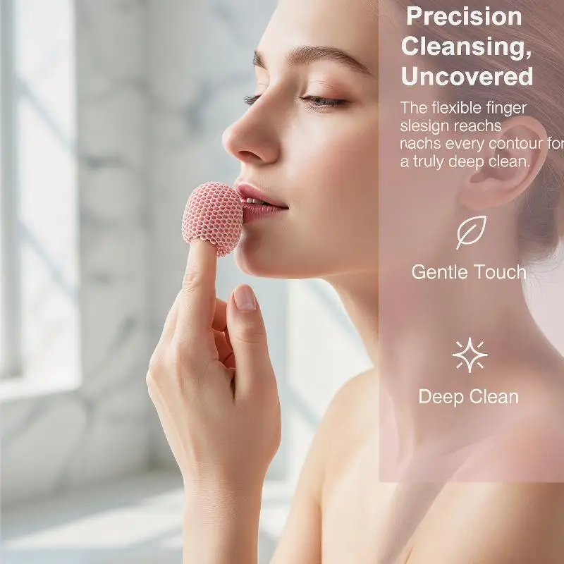 Exfoliating Shower Finger Caps with Comfortable Loose Fit for Luxurious Bath Cleansing