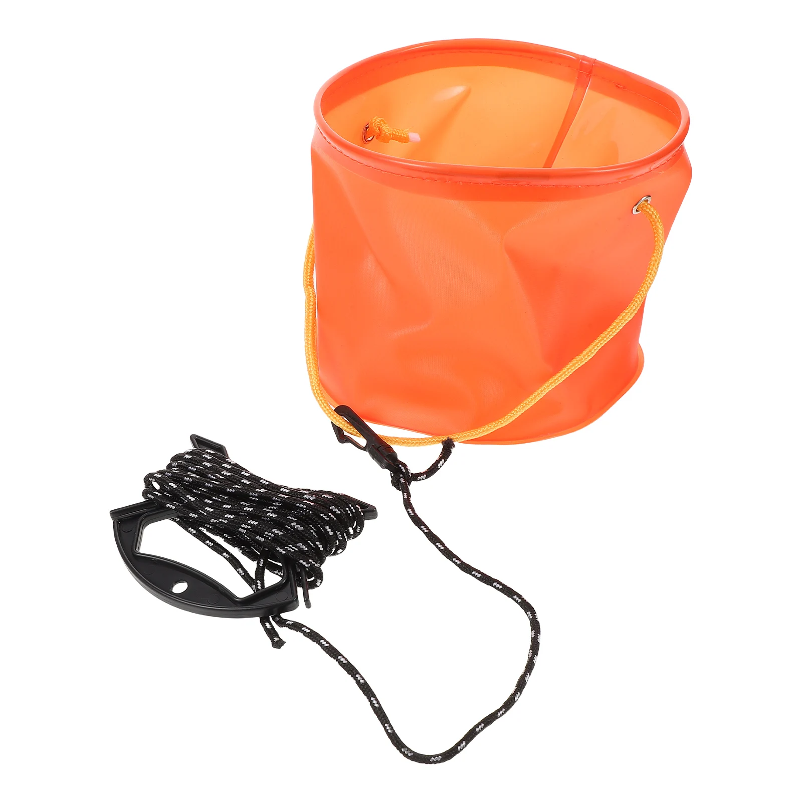 

1pc Outdoor Water Bucket EVA Lightweight Foldable Fishing Bait Buckets Rope Handle Portable Wash Basin Container Camping Beach