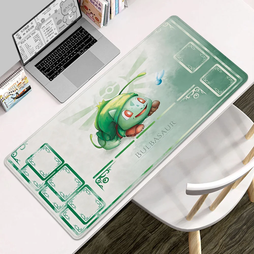 Großes P-Pokemon Mauspad Gamer Kawaii Over Edge Rutschfeste Computermatte Gummi Mausepad Gaming Tastatur Tischpads Schreibtischunterlage Matten