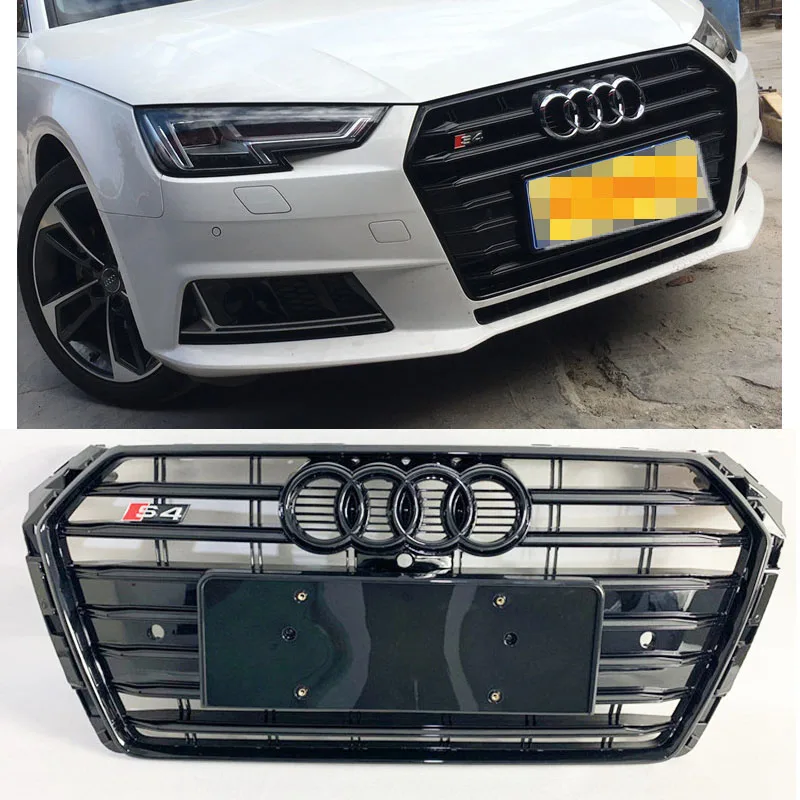 For 17, 18, 19 Audi S4 Grille A4L Modified Grill B9S4 Sports Grille Front Grille Intake