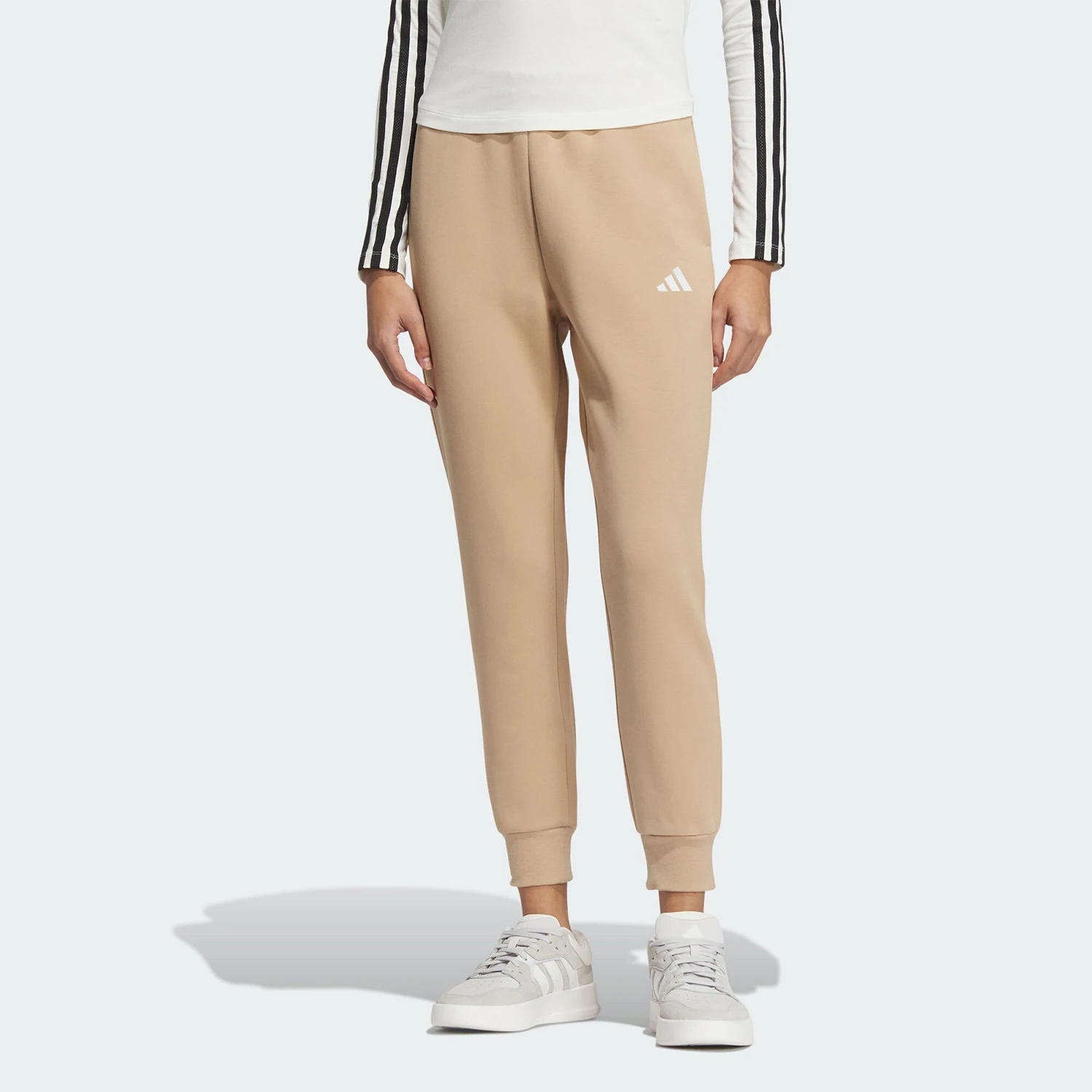 

Официальные оригинальные осенне-зимние новые женские вязаные спортивные укороченные брюки Adidas JL9289