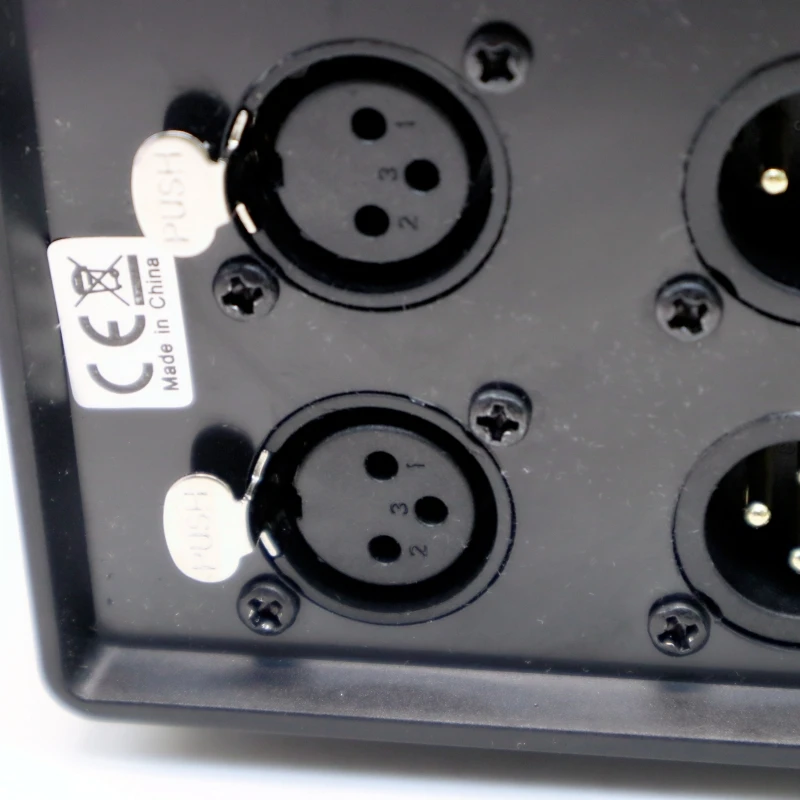 Audio Signal Input and Output Selection Converter, 1 em 3 saídas, XLR balanceado, passivo, pré-amplificadores, estéreo, 3 conjuntos