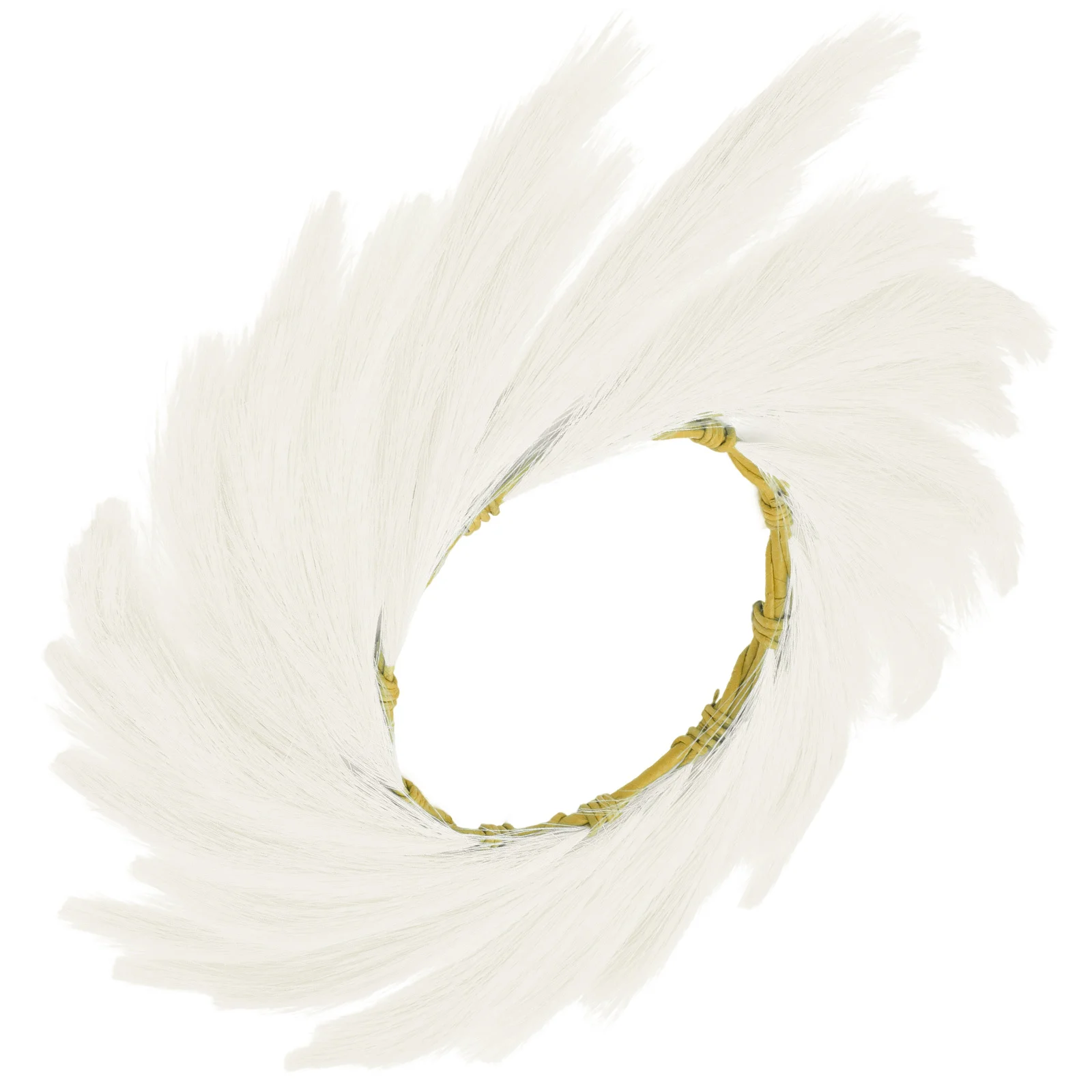 

Artificial Simulated Reed Wreath Phragmites Decor Warm Color Farmhouse Style Front Door Home Wall Hanging Banquet Festival