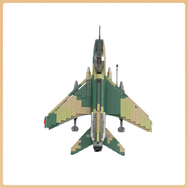 MOC Avion Militaire Série F-100 Super Sabre décennie s De Construction D'avion WW2 Fighter Modèle Briques Jouets Ensembles Enfants Cadeaux De Noël