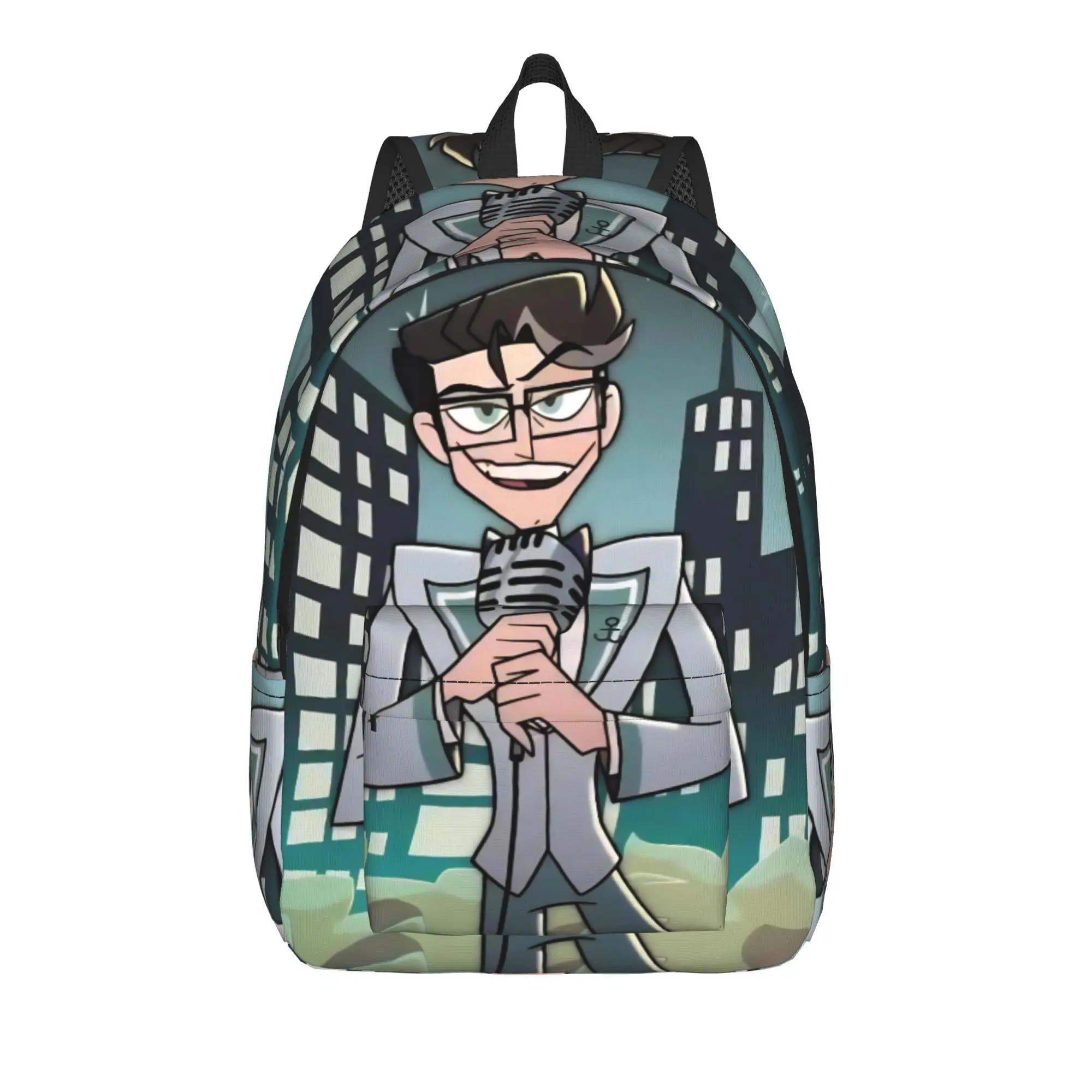 R-Radiostatic Vox Alastor Rucksack für Männer, Frauen, Teenager, High School, Business, Tagesrucksack, Laptop-Umhängetasche, langlebig