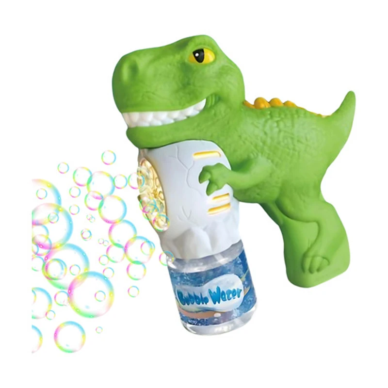 فقاعات صابون صغيرة بنفخ ديناصور فقاعات طفل صغير ناسف فقاعات ديناصور صانع مسدس فقاعات للأطفال ألعاب مياه صابون في الهواء الطلق