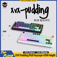 XVX Pudding Keycaps Customized OEM Height RGB Increase Translucent 165-Key Support Wooting60 Mad60 Mad68 ND63 MU68 ACE60 Keycaps