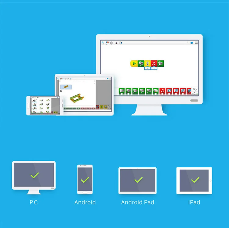 NIEUWE WeDo 4e Generatie Robotics Bouw STOOM voor Scratch 3.0 Core Set Bouwstenen Technische Baksteen Educatief Speelgoed