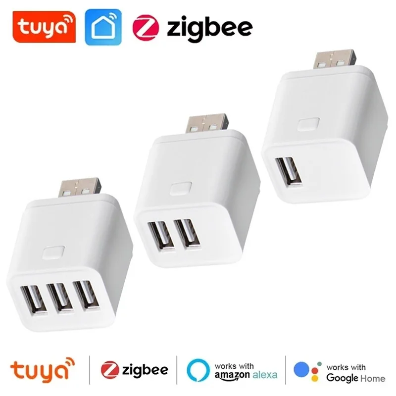 WiFi USB Adaptor Smart Zigbee USB Adaptor Micro 5V Power Switch For Tuya Smart Life Google Home Alexa App Remote Control Module
