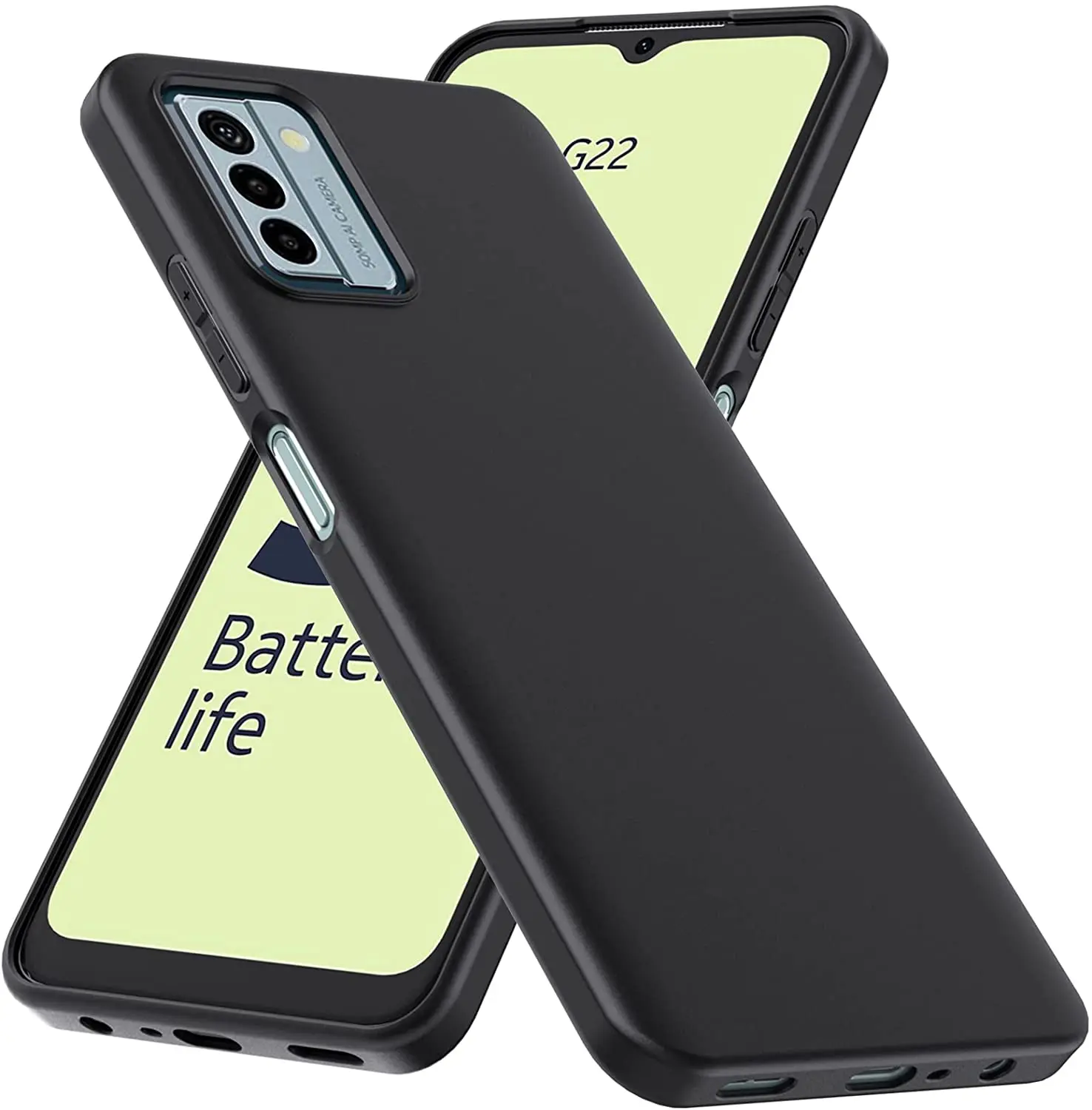 Black Matte Soft TPU Shockproof Case for Nokia X30 G60 C31 G400 C100 C200 G300 G11 G22 C21 G11 G21 XR20 X10 X20 G50 C30 C10 C20