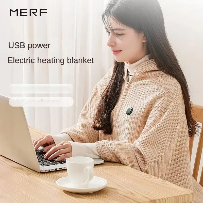Electric Blanket USB Car Warm Blanket Heated Shawl Washable Cover Leg Shawl Heating Blanket Office Heating Mattress