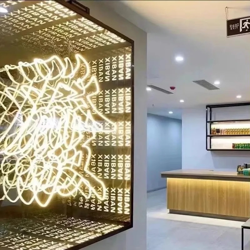 Factory Direct Selling Reliable New Mirror Acrylic Bedroom Decor Stable Quality Neon Mirror Led 3d Infinity Mirror
