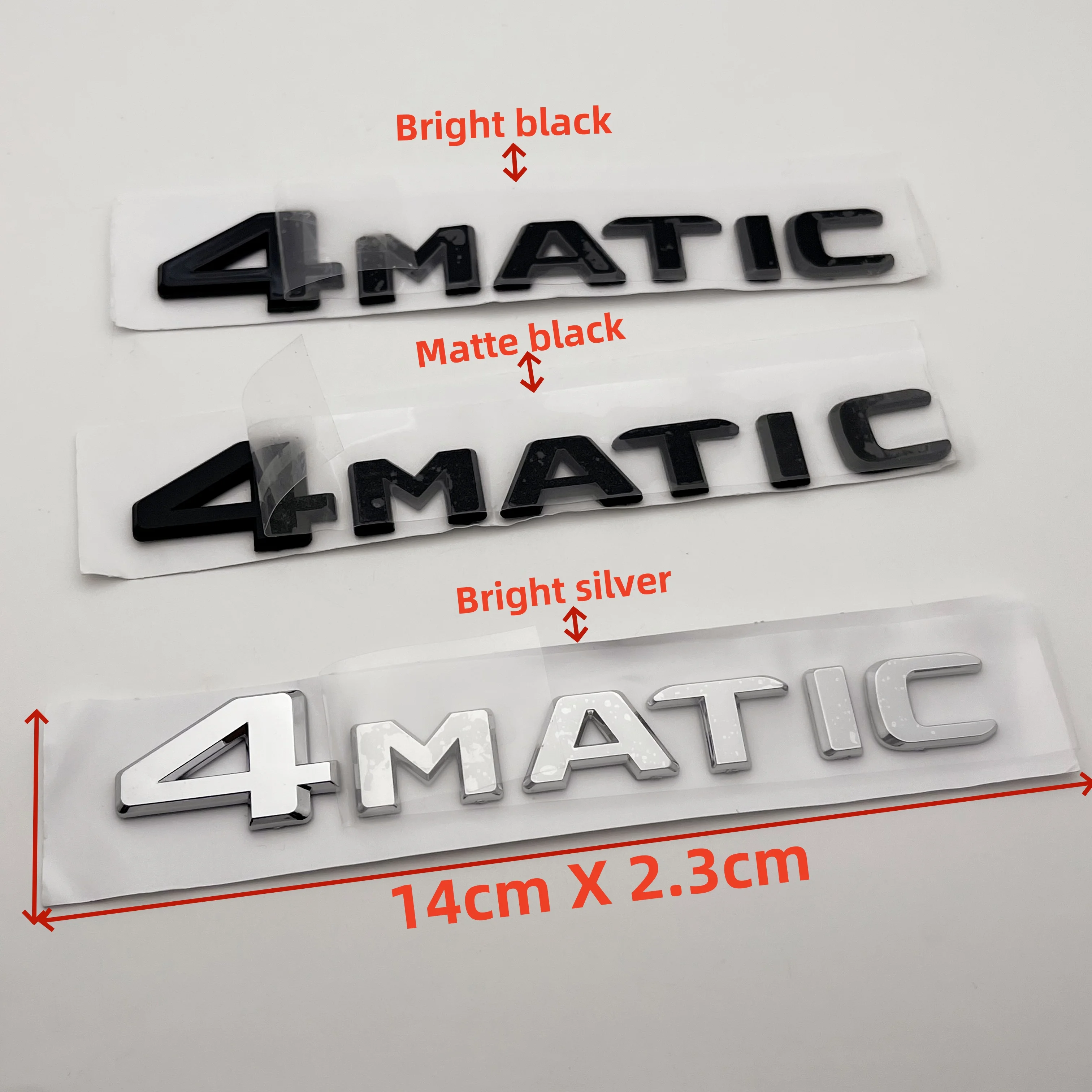 

4MATIC Auto Trunk Door Fender Bumper Badge Decal Emblem Adhesive Tape Sticker for A B C E G S ML SL CL GLA CLA Class AMG