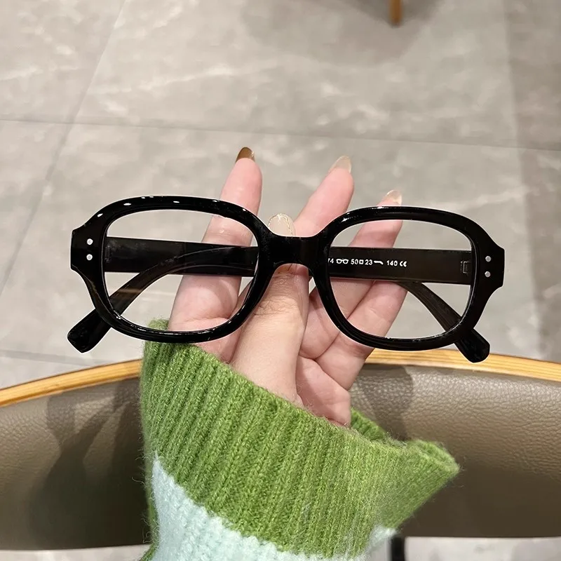 일본 빈티지 Y2K 스퀘어 프레임 안경 여성용 남성 패션 컴퓨터 독서 안경블루 라이트 차단 안경