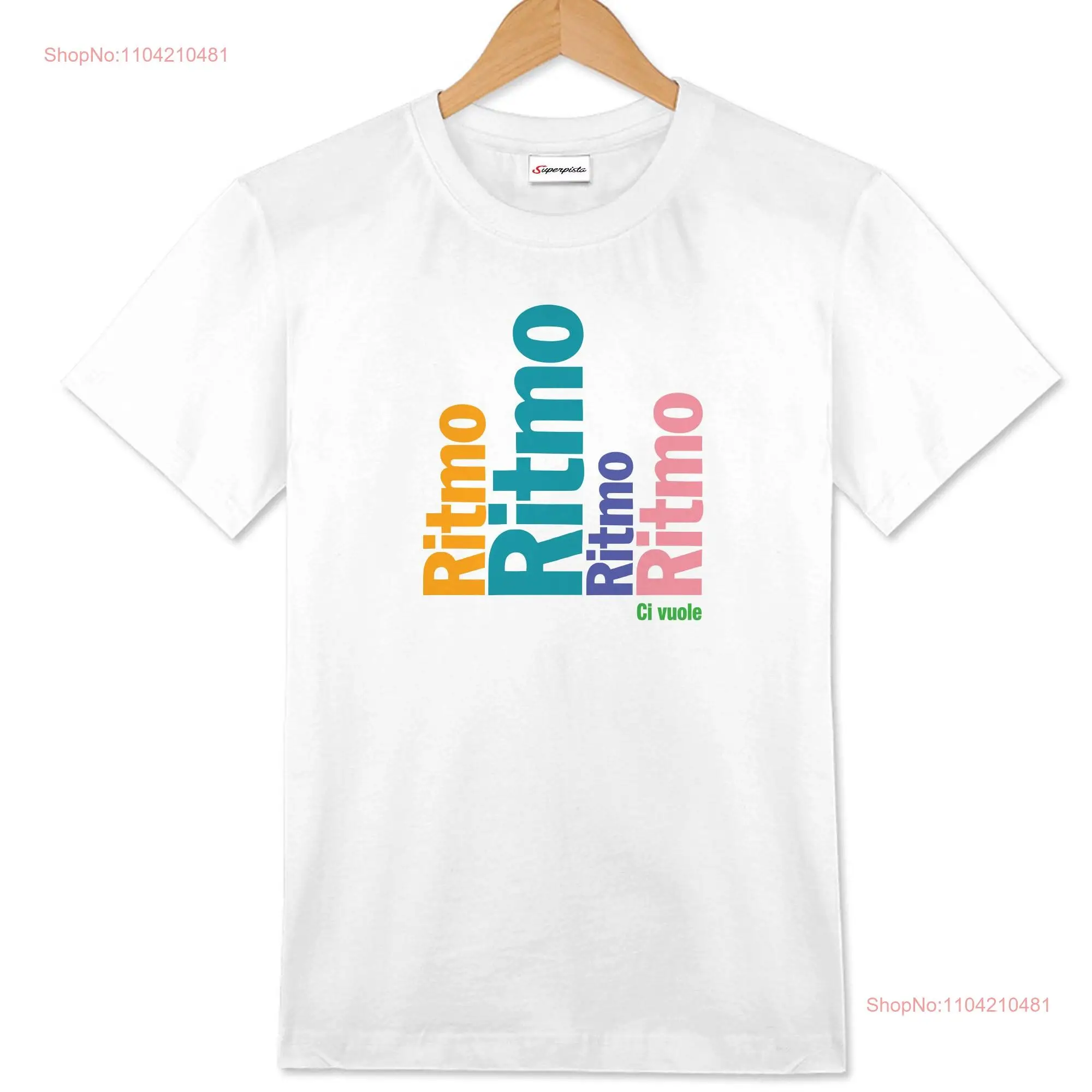 Ritmo T shirt long or short sleeves