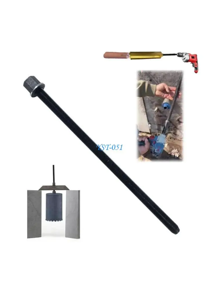

E15A Construction Masonry Concrete Coring Bit Extractor Remover Tool With Reverse Rotation Mechanism Heavy Duty 45 Steel 40cm