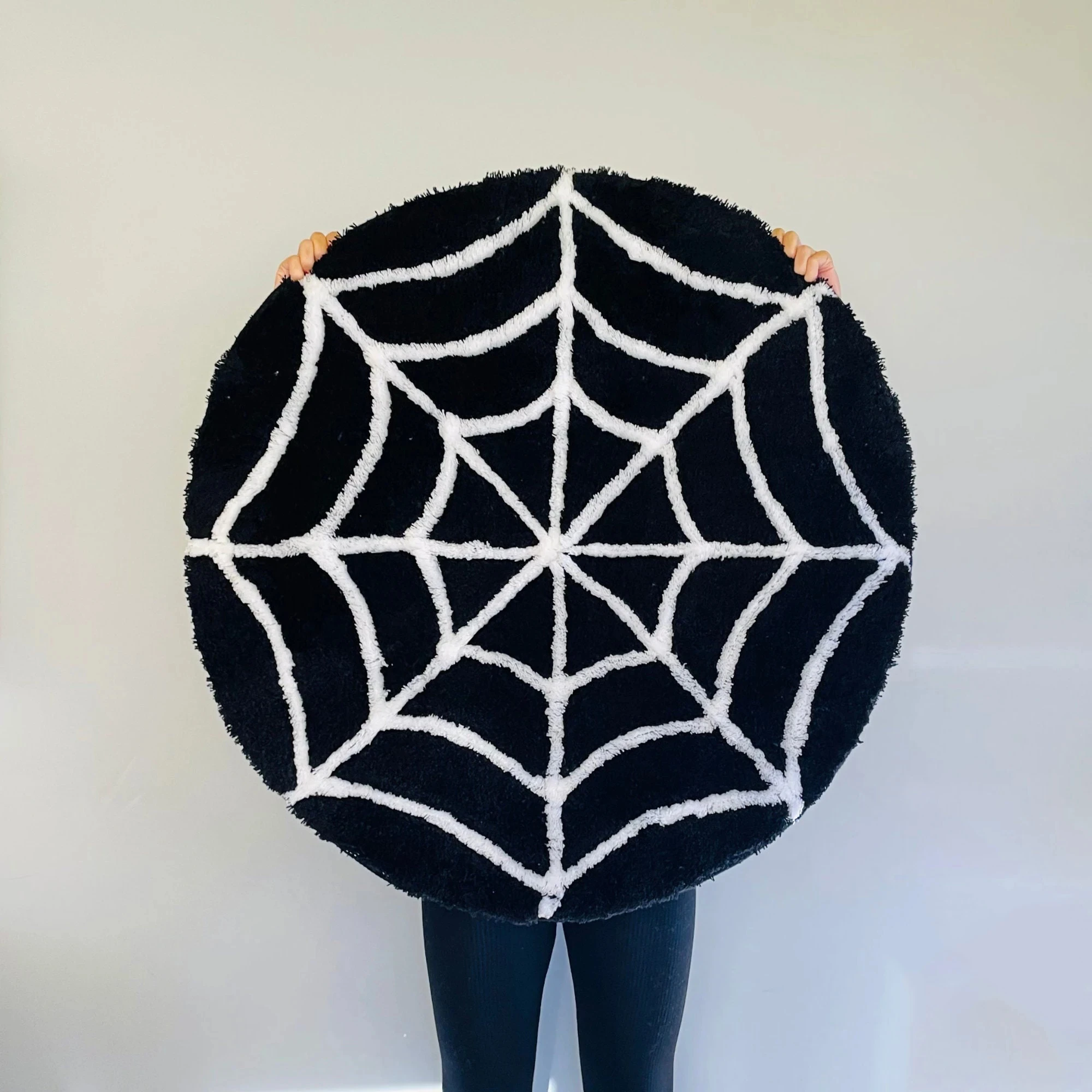 

Spider Web Carpets For Living Room Bedroom Non slip Home Decor Rug Gothic Home Decor Rug AntiBacterial Minimalist Natural Rug