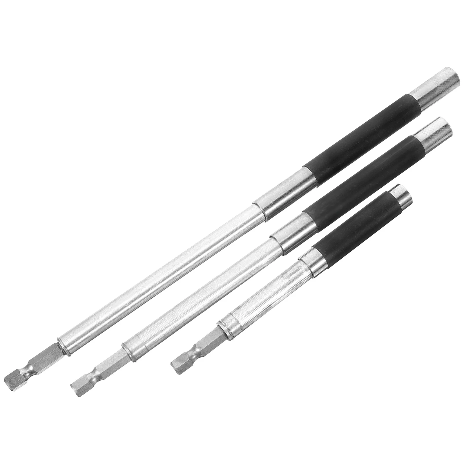 

3Pcs Retractable Bit Holder Extension Magnetic Bit Holder Rod 80 140mm Screwdriver Drill Accessory Durable Construction