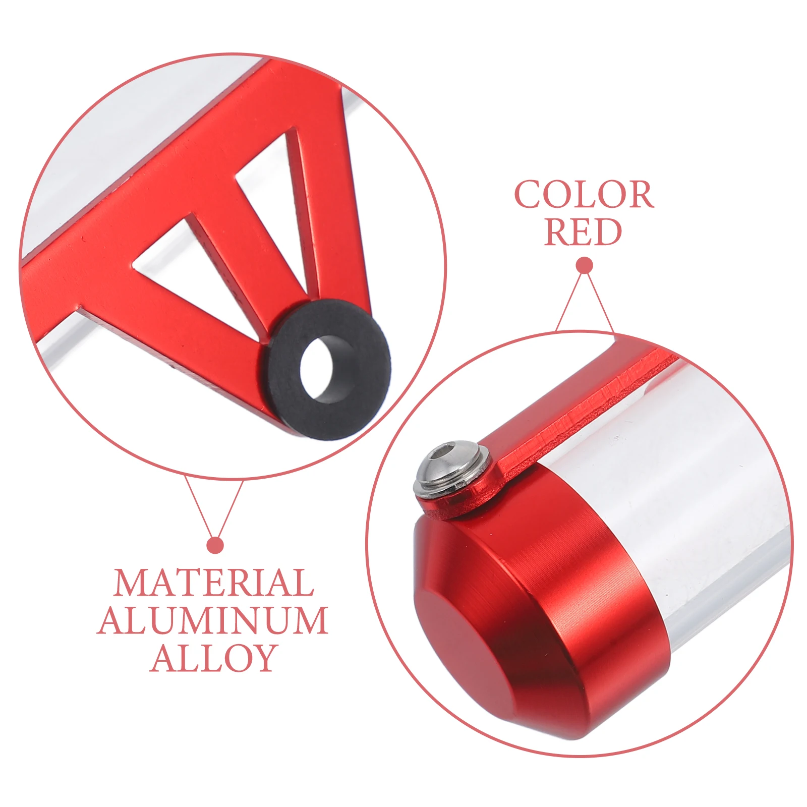 

Motorcycle Tax Single Tube Acrylic Tax Disc Holder Durable Aluminum Alloy Universal Fit Easy Installation Reliable Security