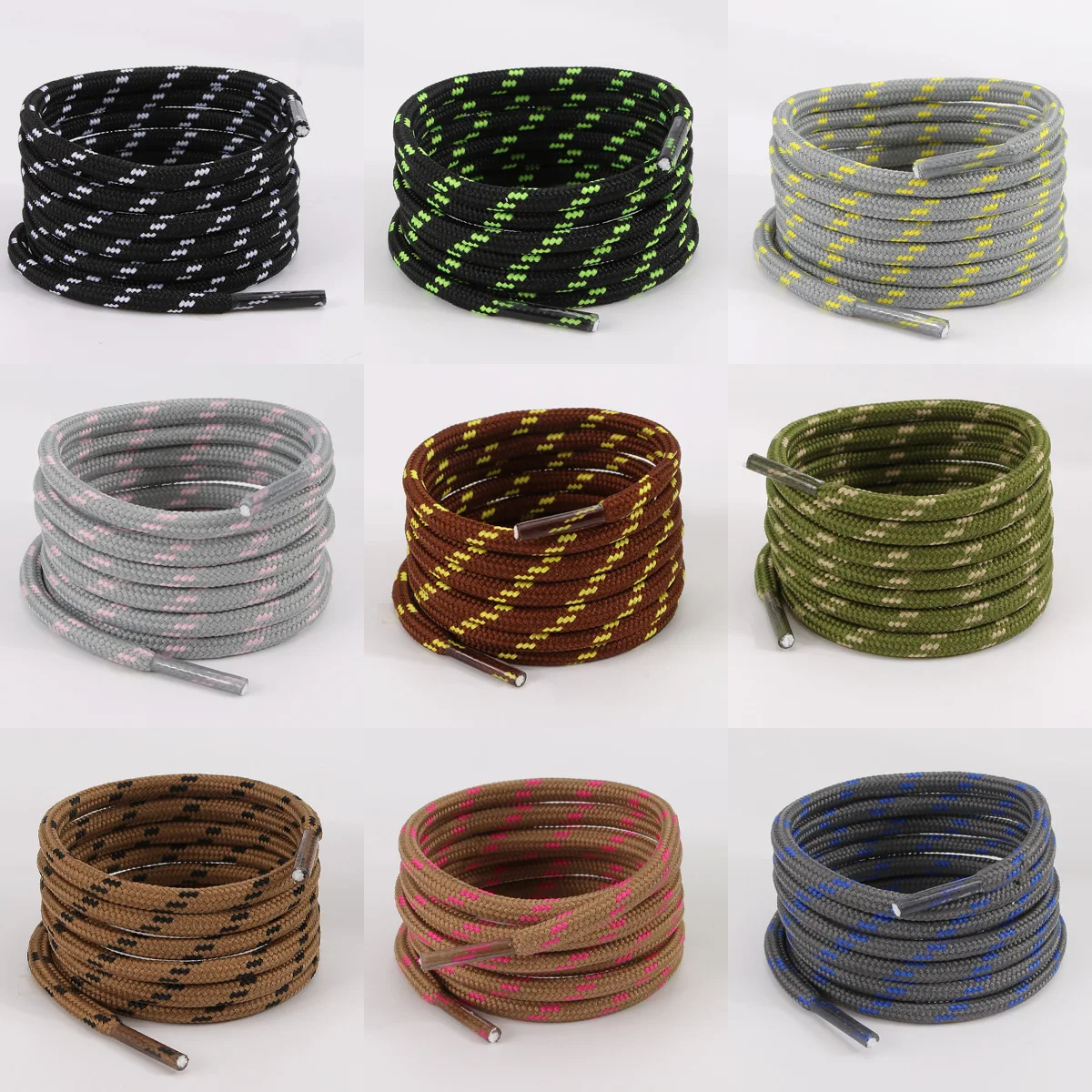 New Outdoor Hiking Shoelace Durable Round Shoelaces High-Quality Shoelaces for Sneakers and Boots Length100/120/140/160cm 1Pair