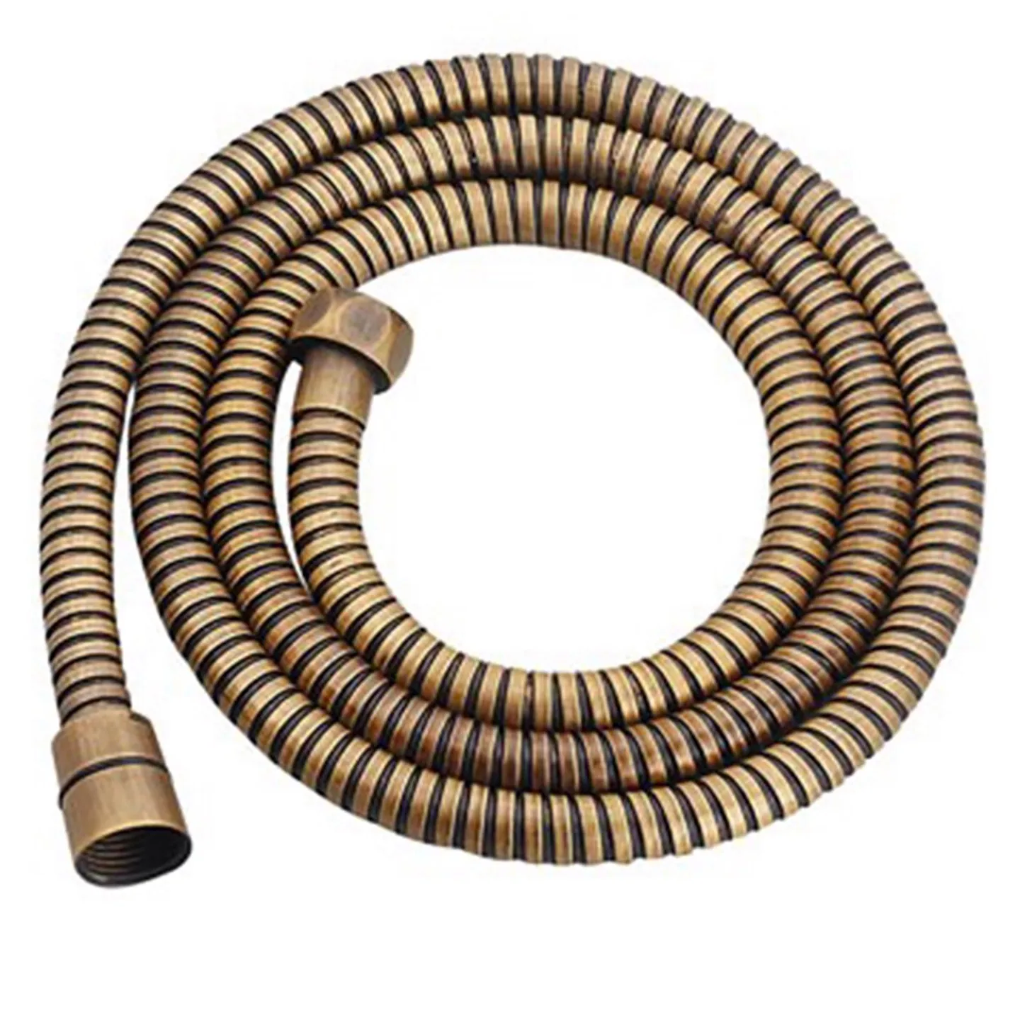G1/2 "خرطوم دش النيكل المرن 1.5 متر خرطوم السباكة العتيقة الفولاذ المقاوم للصدأ خرطوم الحمام الصلب رمادي الحمام دش رئيس الأنابيب