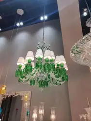 Newly Modern Blue/Red/Green Modern Crystal Chandelier Lamp 6 Lights, Lustre De Crystal,Lustres De cristal Chandelier Lights