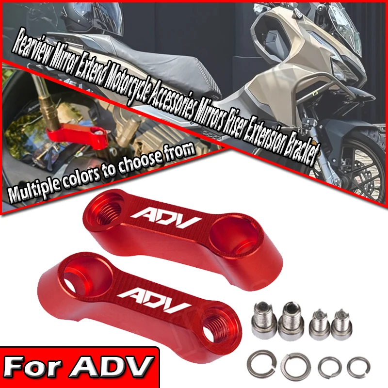 

10mm 8mm Rearview Mirror Extend Motorcycle Accessories Mirrors Riser Extension Bracket For ADV350 ADV150 ADV160 adv ADV