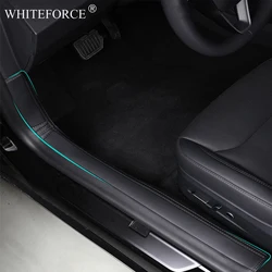 For Tesla Model 3 Highland Door Sill Protection Cover Mat Model 3+ Door Threshold Protect Anti-kick Pad Non-destructive Install