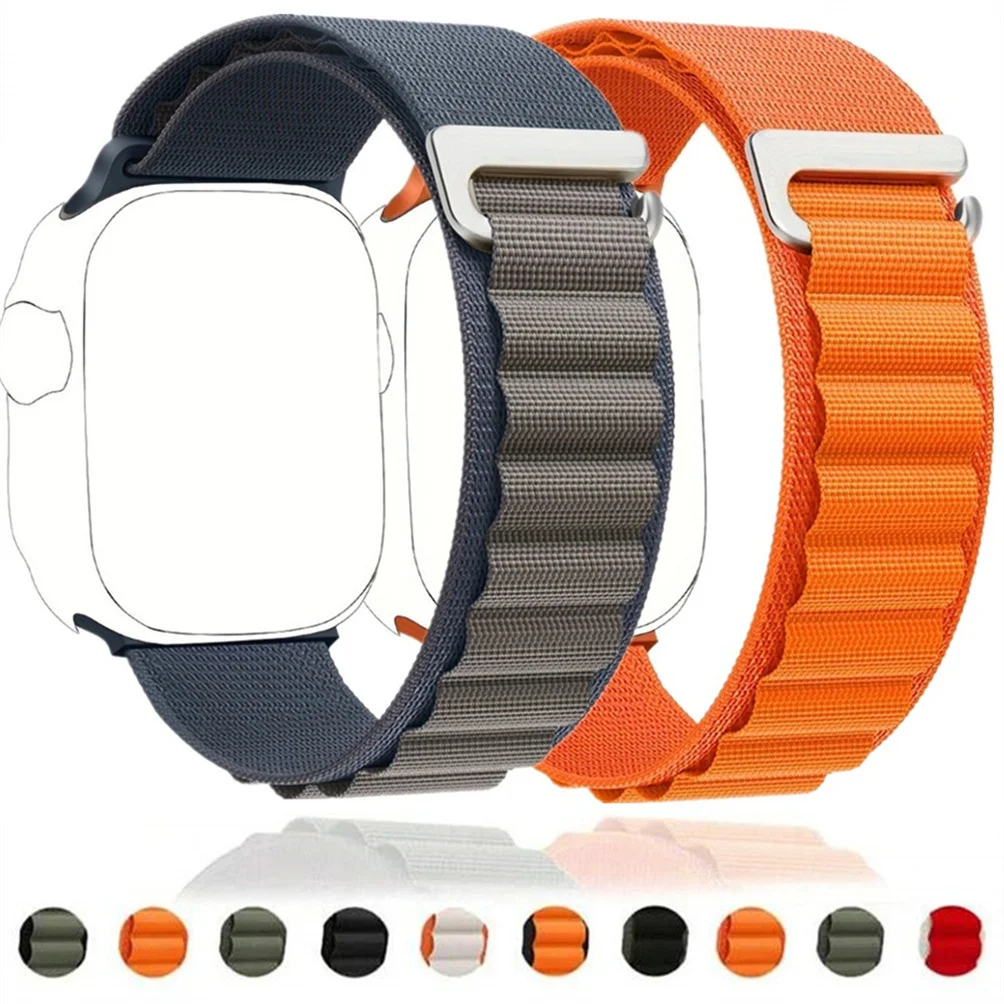 Alpine Loop Armband für Apple Watch Ultra 49mm 11 10 9 8 7 46mm 42mm 45mm 41mm Nylon-Armband iWatch Series 6 5 4 SE 44 40mm Armband