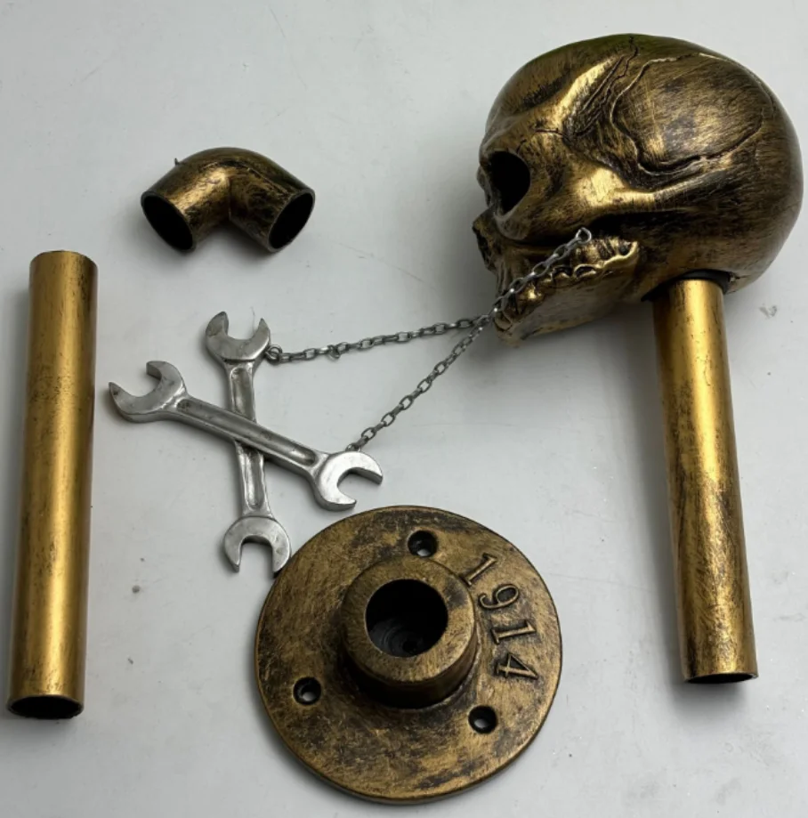 Vintage-Totenkopf-Wandhalterun – Resin Art And Design Bewertung und Preis