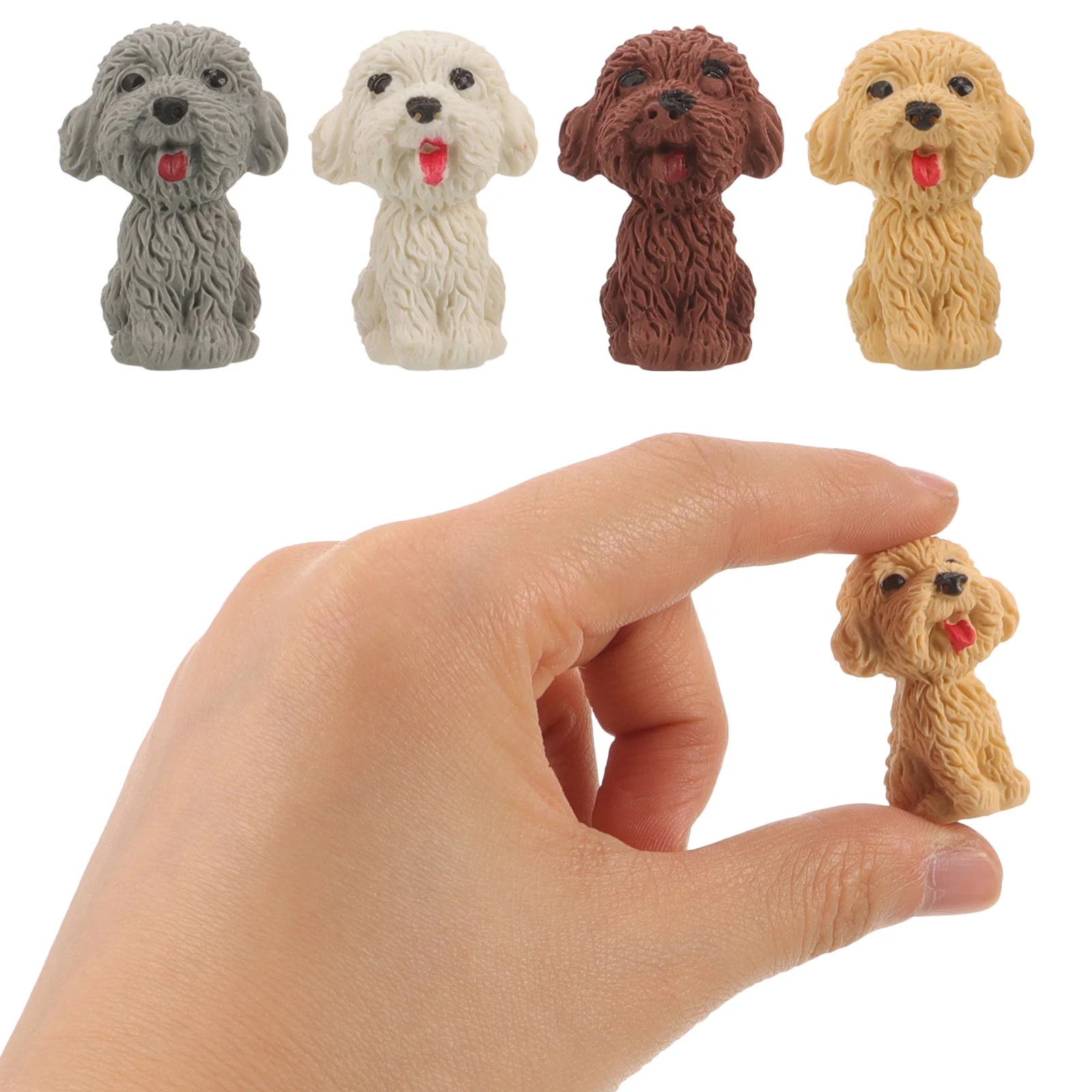 36 Pcs Fun Erasers Puppy Desk Pets for Kids Classroom Table Valentine Student Toys