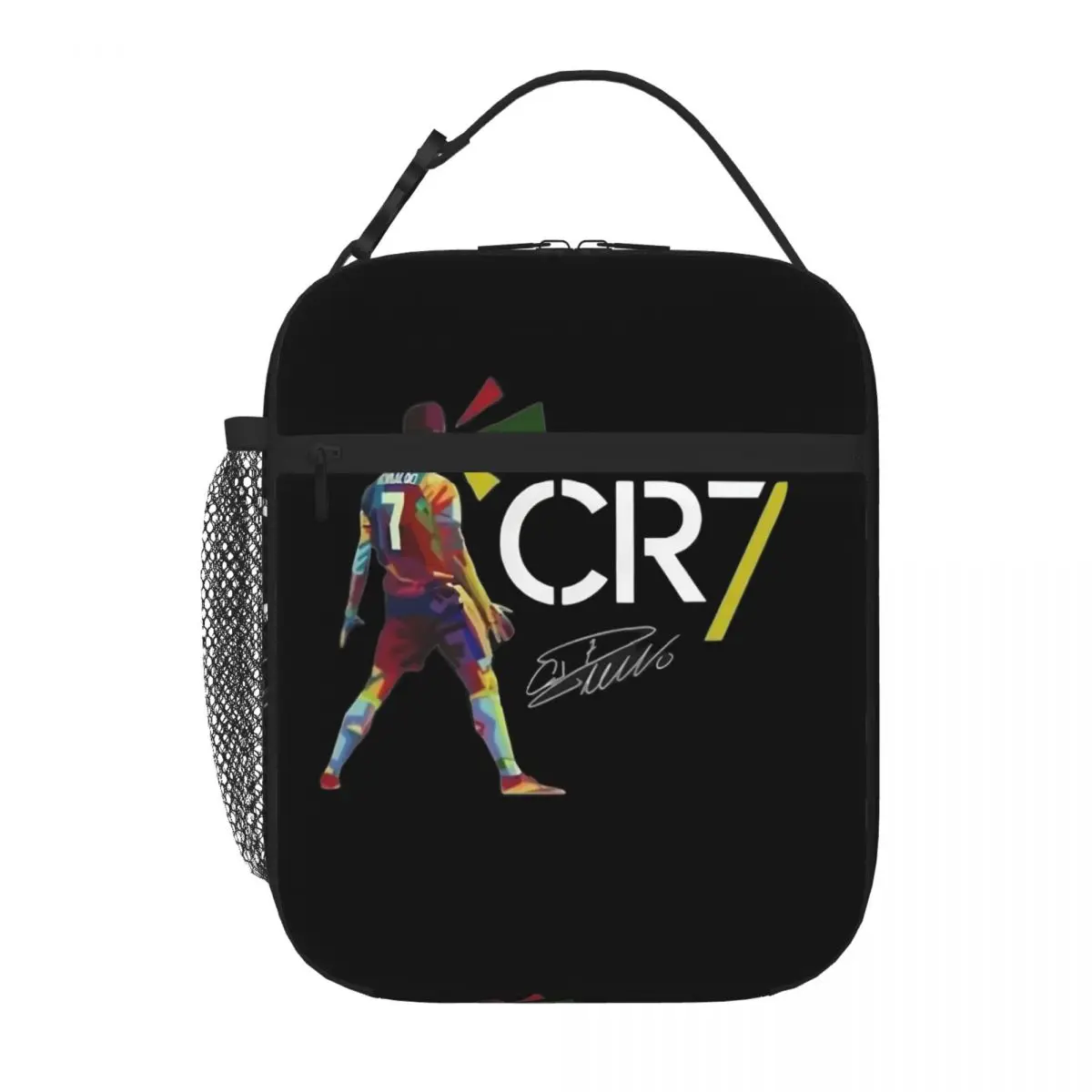 CR7 Cristiano Ronaldo Insulated Lunch Bag Leakproof Cartoon Lunch Container Cooler Bag Tote Lunch Box Work Picnic Food Bag