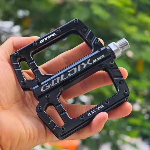 Imagen 2 del producto GOLDIX Nuevos pedales de rodamiento sellados de 3 rodamientos para bicicletas de montaña y de carretera: accesorio de bicicleta ultraligero, antideslizante y de alta resistencia