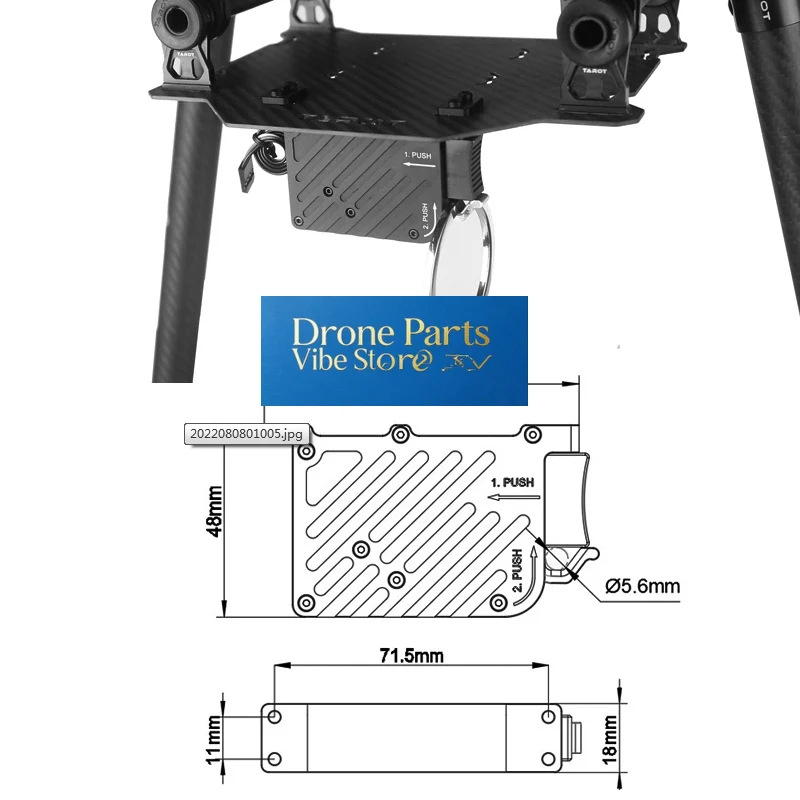 

Drone PartsTarot TL2962/TL2963/TL2964 Model Aircraft Multi-rotor Airdrop Parabolic Electronic Delivery Load 20-120KG