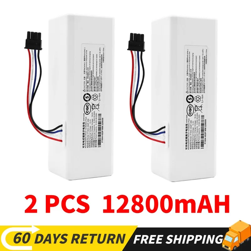 

14.4V 5200mAh--12800mAh Robot Vacuum Cleaner 1C Battery for Xiaomi Mijia 1C STYTJ01ZHM Robot Vacuum Mop Cleaner