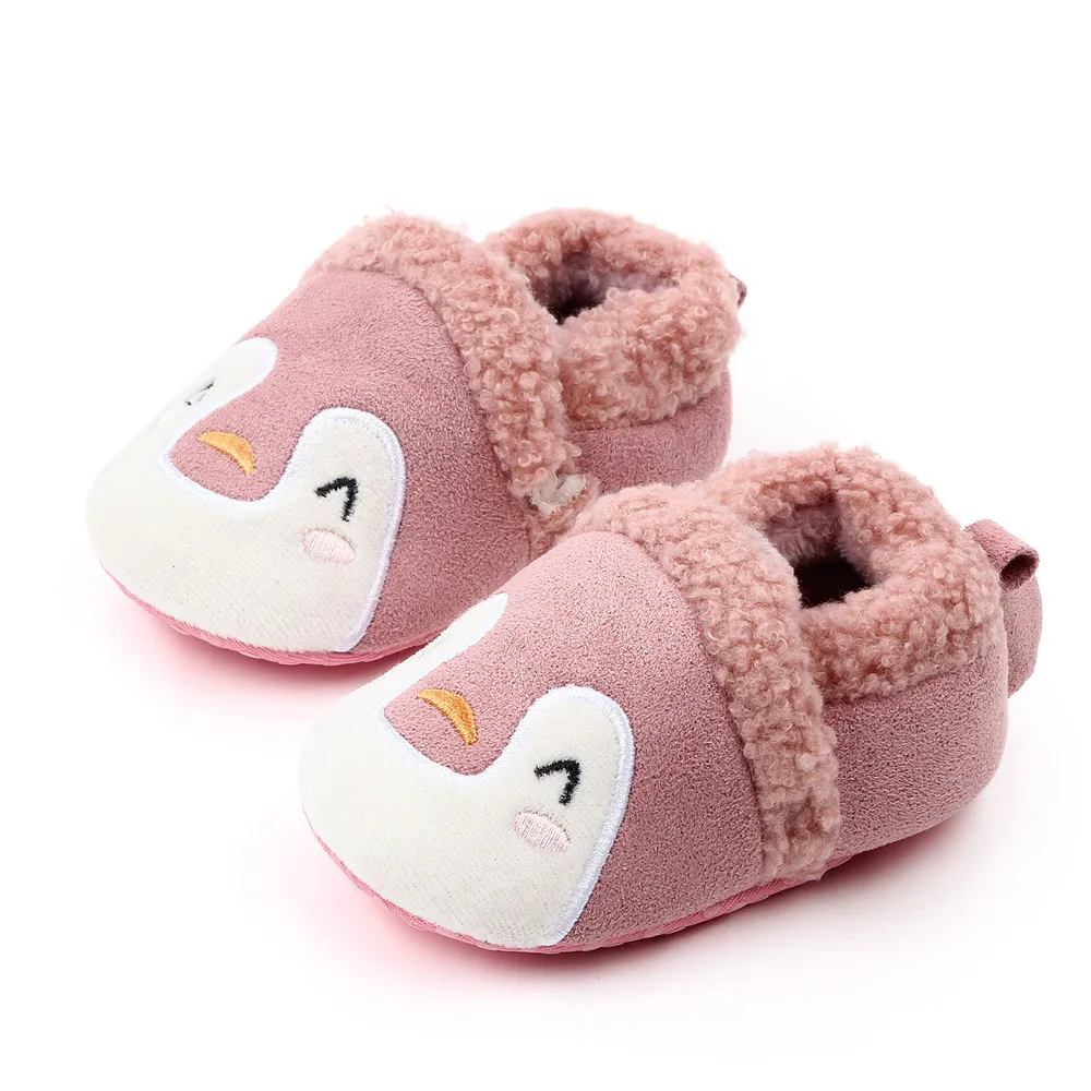 Winter baby cotton shoes cartoon non-slip soft sole baby toddler shoes baby thick slippers girl boy toddler shoes