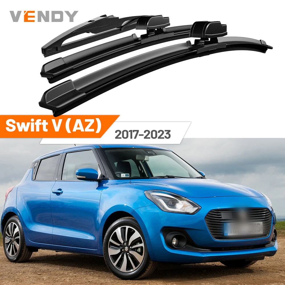 Für Suzuki Swift V AZ 2017-2023 2018 2019 2020 2021 2022 Vordere & Hintere Windschutzscheiben-Wischerblätter Scheibenwischer-Set Zubehör