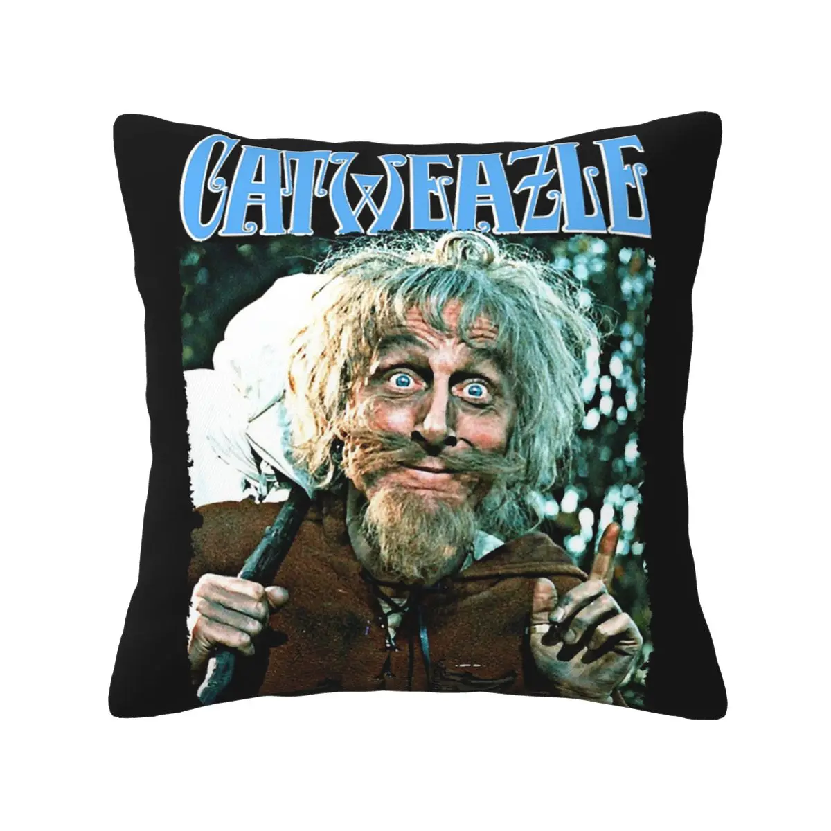 Catweazle Transparent Square Pillowcase Pillow Cover Cushion Zip Decorative Comfort Throw Pillow for Home Sofa