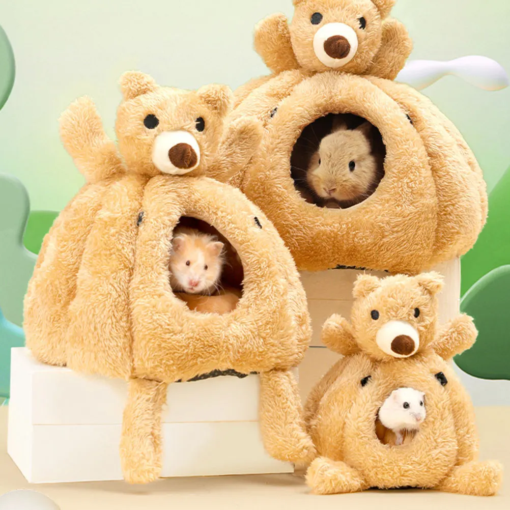 

Hamster Cotton Nest Warm House Lovely Delicate Hideout Hut Wear Resistant Sturdy Small Pet House Safe Durable Comfortable