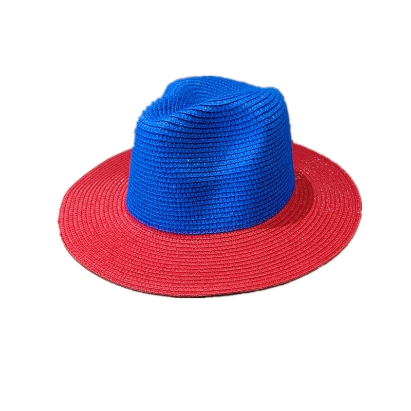 2022 Spring And Summer Different Color Casual Sun-proof Panama Straw Hat Cross-border Foreign Trade Jazz Men's And Women's Hats