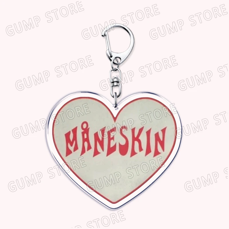 Maneskin Ethan Keychains for Women Accessories Aesthetic Damiano David Thomas Raggi Eurovision Music Keyring Fans Friends Gifts