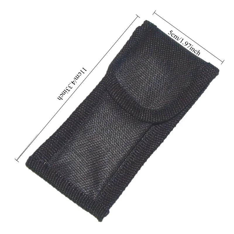 Durable Nylon Folding Knife Sheath - Double-Layer Oxford Cloth Storage Pouch for Shockproof Multi-Tool Organizer