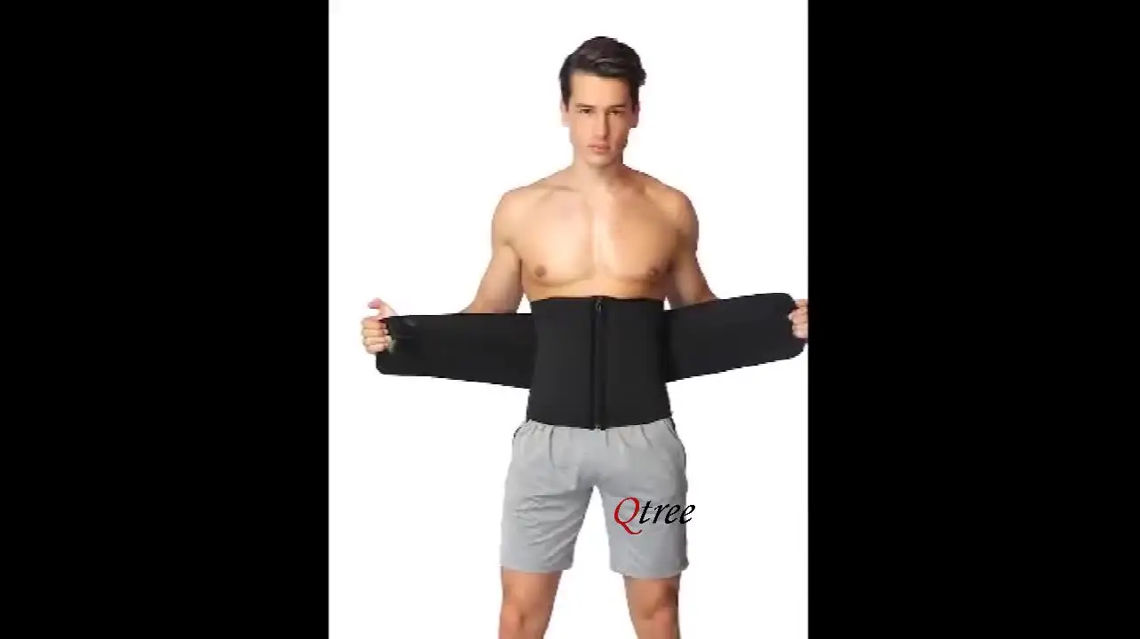 Waist Trainer Corset for Men Workout Sauna Sweat Belly Trimmer Belt Sports Compression Body Shaper Girdle Fitness Weight Loss