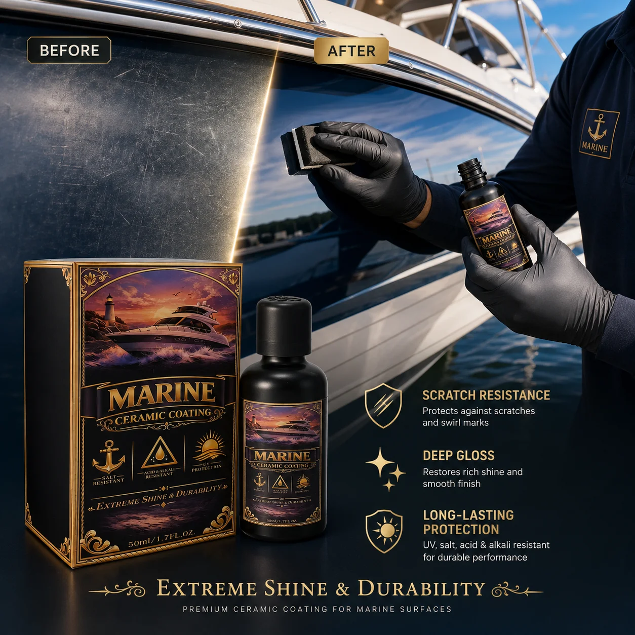 Ceramic Spray Silicon Dioxide Ceramic Coating Spray Professional Grade Protective Sealant Polish for Cars RVs Motorcycles Boats