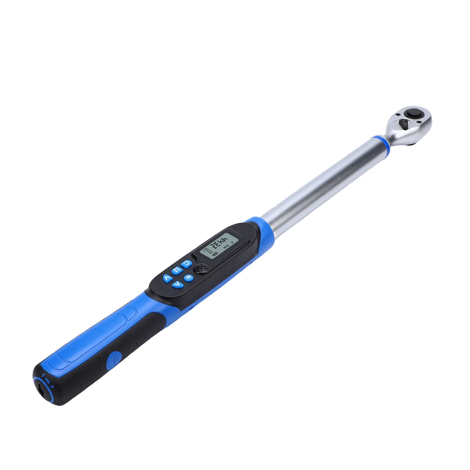 Digital Torsion Wrench LCD Display 1/2 Drive 10 to 200N.M Torsion Adjustable Electronic Wrench with Buzzer for Industrial