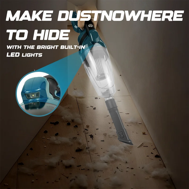 Electric Goddess 10KPA Brushless Electric Vacuum Cleaner Cordless Handheld Cleaning House Dust Tool For Makita 18v Battery Pin