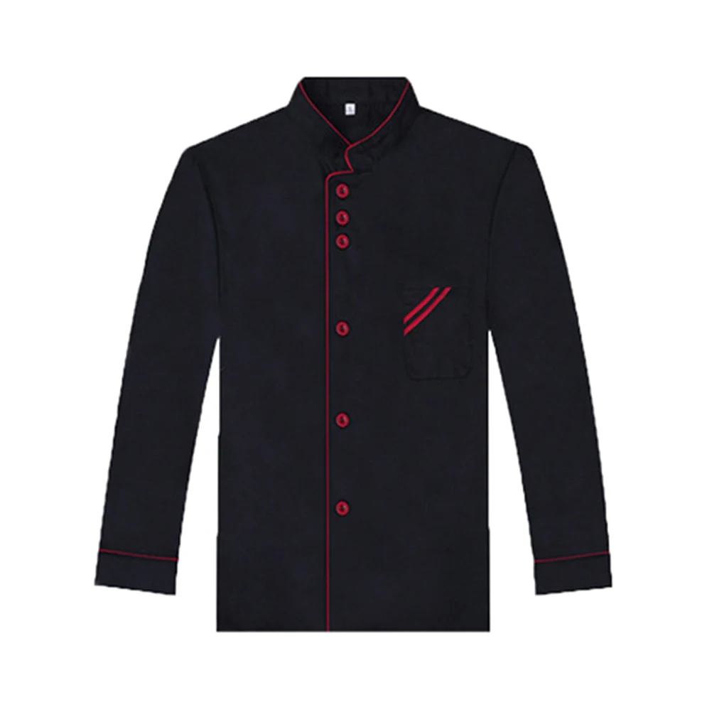 Chaqueta de Chef de manga larga Unisex, transpirable, resistente al desgaste, camisa de Catering a prueba de aceite para restaurante, Hotel, cocina, ropa de trabajo, uniforme